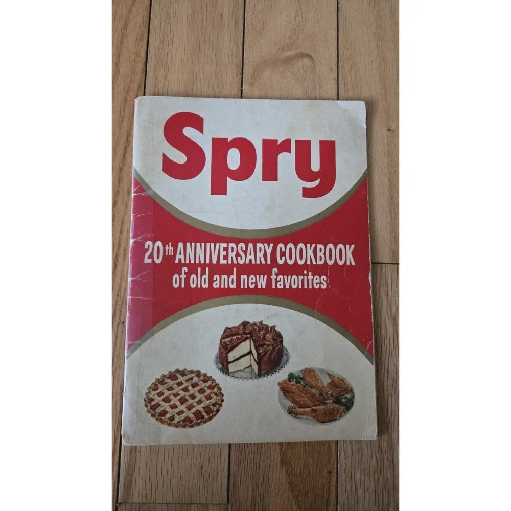 Vintage 1955 Spry 20th Anniversary Cookbook‎ Of Old And New Favorites